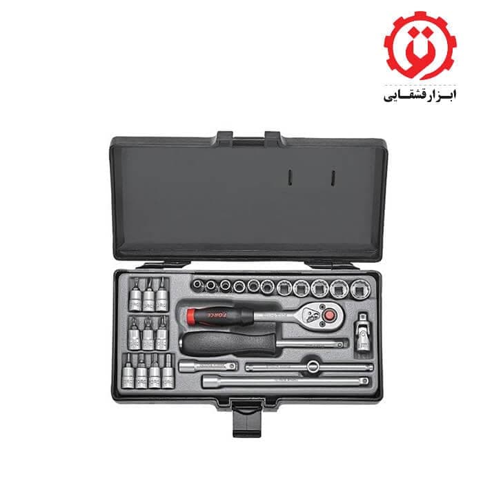 جعبه بكس 1/4 درايو 27 عددی 12 پر اینچی فورس مدل 2281S