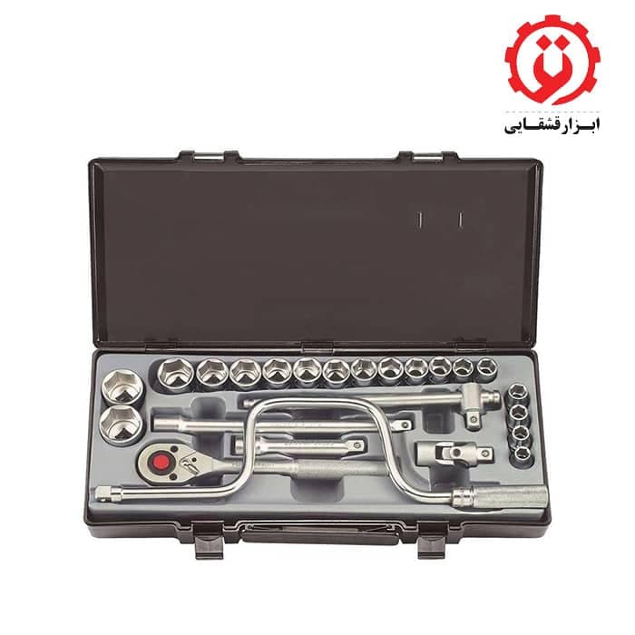 جعبه بکس 1/2 اینچ درایو 24 پارچه 12 پر اینچی فورس مدل 4245SM-9