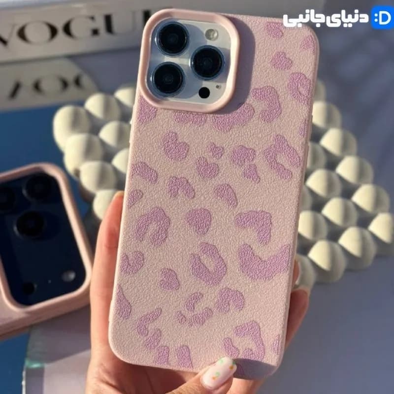 قاب گوشی پلنگی صورتی کد D1008 | دنیای جانبی