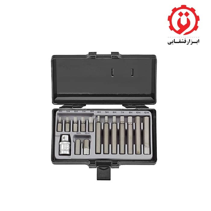 جعبه بیت آلنی کوتاه و بلند 1/2 اینچ درایو فورس مدل 4155
