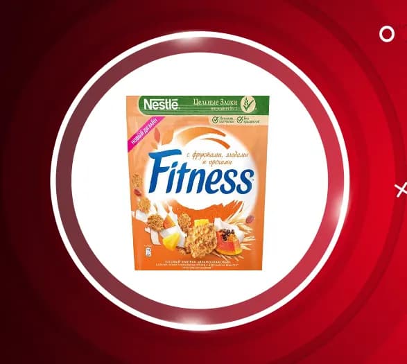 کورن فلکس رژیمی مخلوط میوه فیتنس نستله Nestle fitness — تصویر ۳