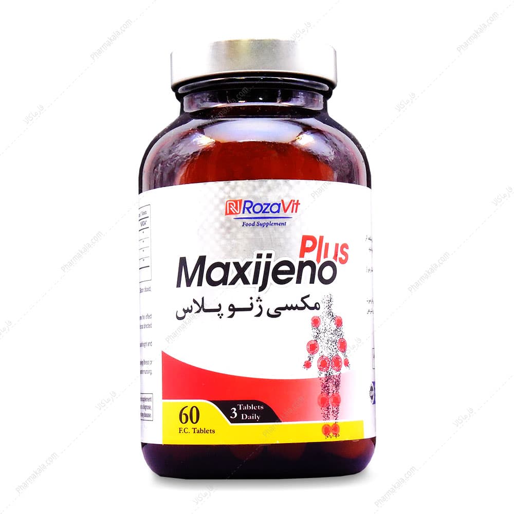 قرص مکسی ژنو پلاس Maxijeno Plus رزاویت 60 عددی