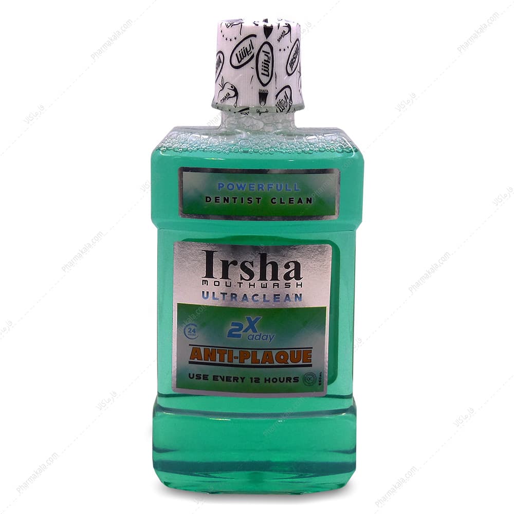 دهان شویه پاک کننده پلاک و جرم دندان ایرشا 250ml