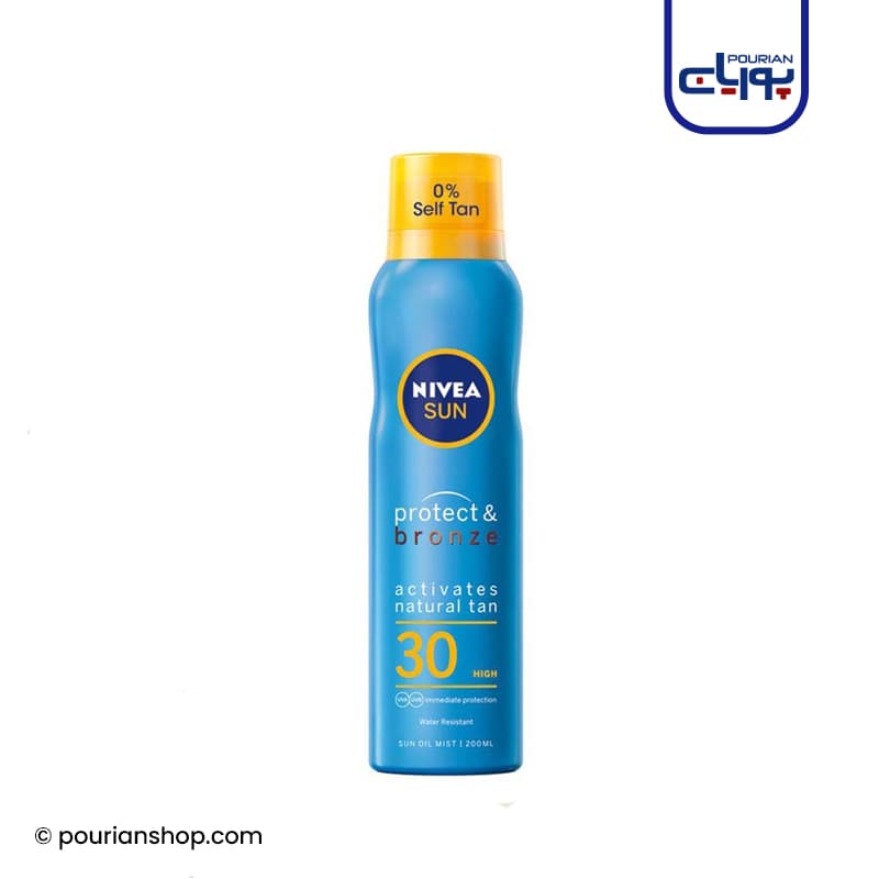 اسپری ضد آفتاب و برنز کننده SPF30 نیوا