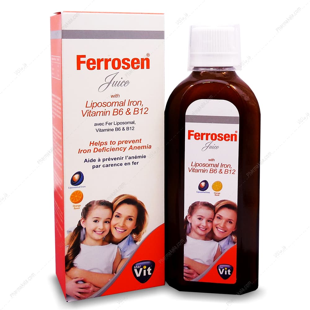شربت فروزن جویس Ferrosen Juice استار ویت 200ml