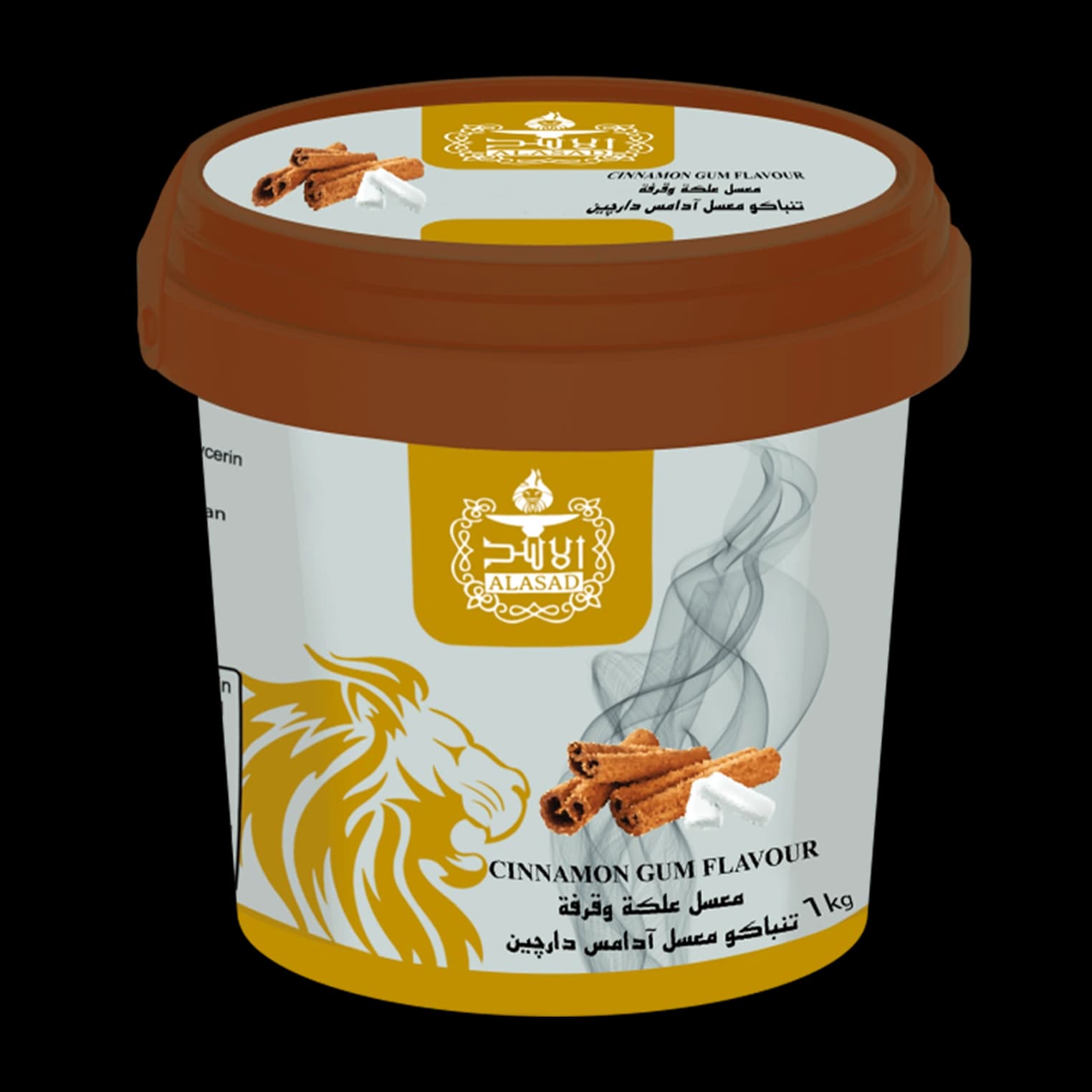 تنباکو قلیان الاسد آدامس دارچین Alasad cinnamon gum hookah tobacco