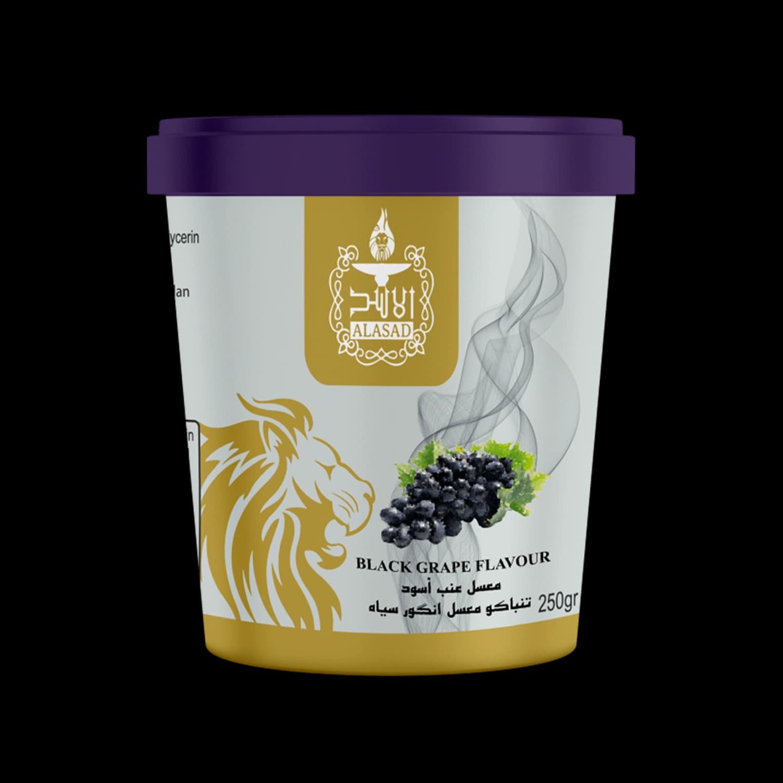 تنباکو قلیان الاسد انگور مشکی Alasad black grape hookah tobacco — تصویر ۲