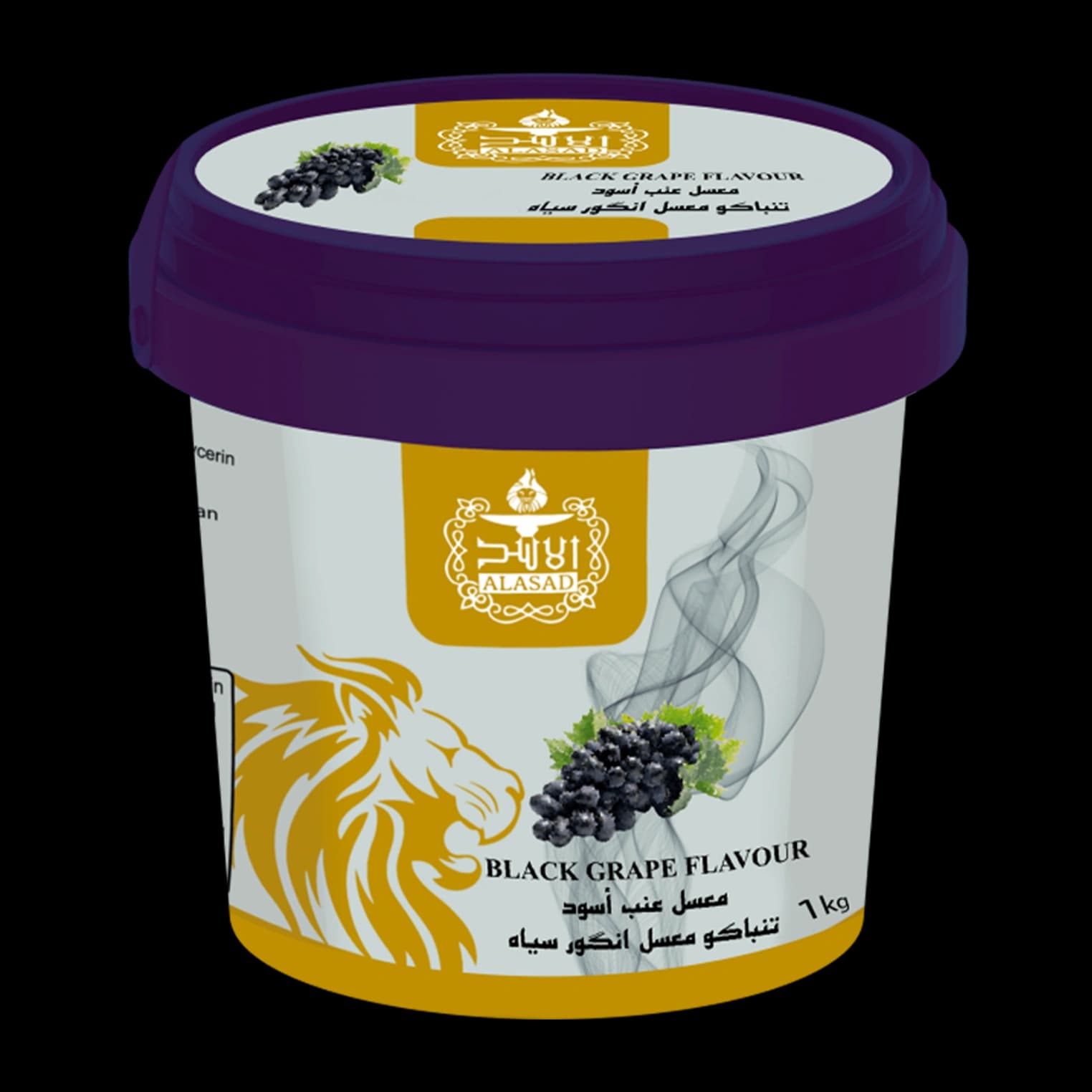 تنباکو قلیان الاسد انگور مشکی Alasad black grape hookah tobacco