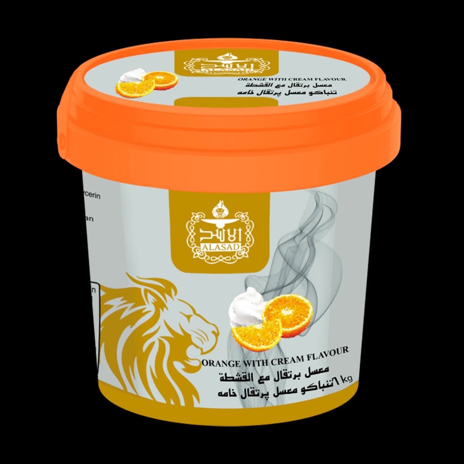 تنباکو قلیان الاسد پرتقال خامه Alasad orange cream hookah tobacco