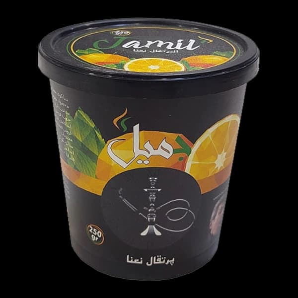 تنباکو قلیان جمیل پرتقال نعنا Jamil orange mint hookah tobacco