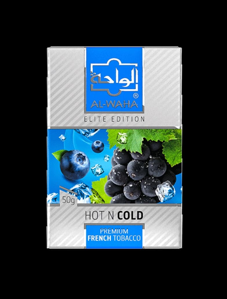 تنباکو قلیان الواحه بلوبری یخ Alwaha hot n cold hookah tobacco