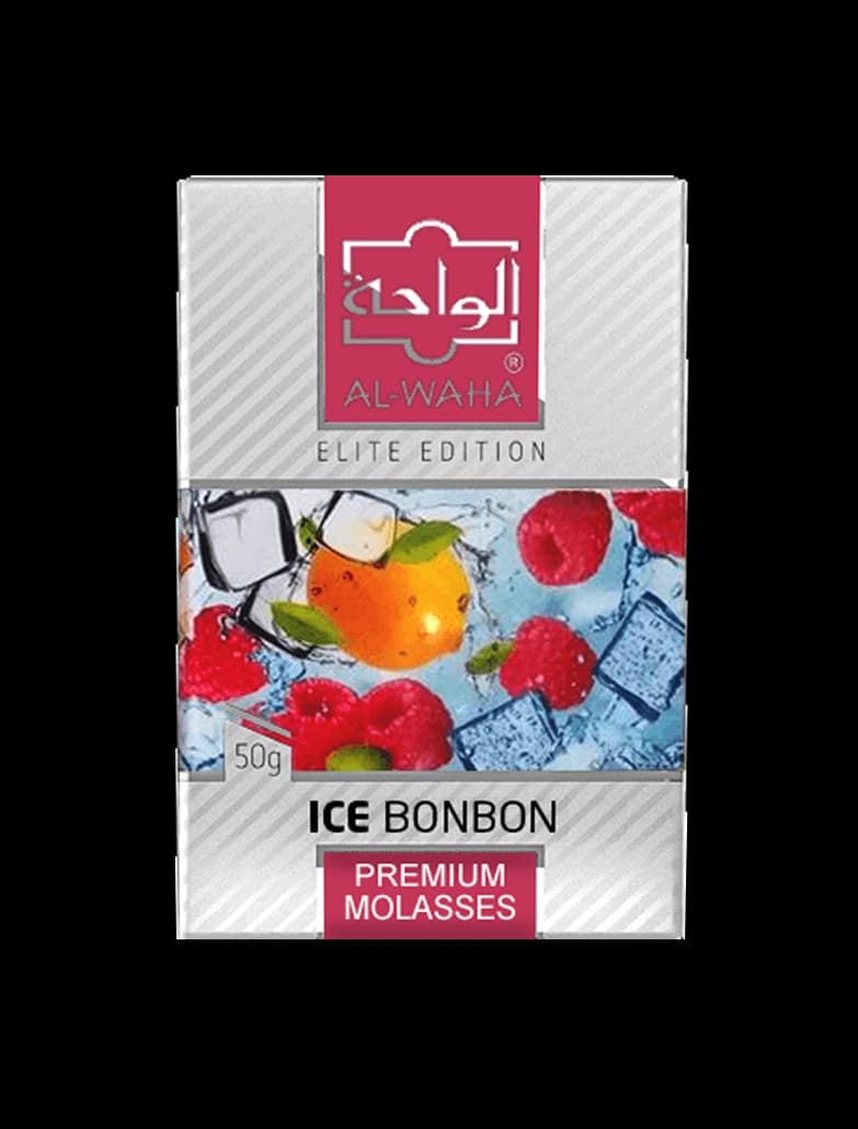 تنباکو قلیان الواحه رزبری نعنا یخ Alwaha ice bonbon hookah tobacco