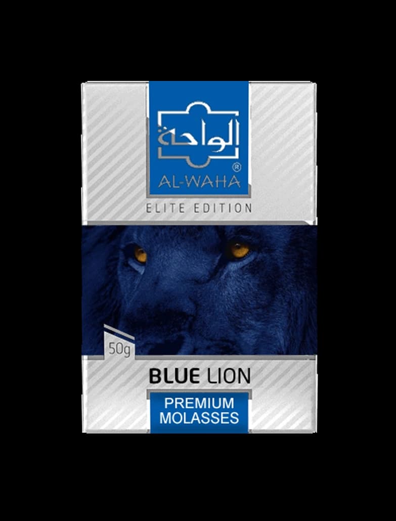 تنباکو قلیان الواحه شیر آبی Alwaha blue lion hookah tobacco