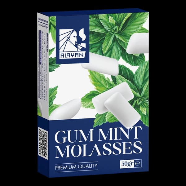 تنباکو قلیان الایان آدامس نعنا Alayan mint gum molasses hookah tobacco