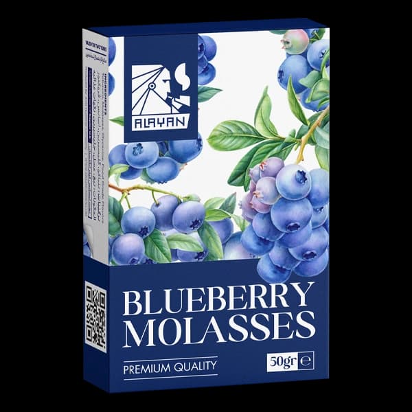 تنباکو قلیان الایان بلوبری Alayan blueberry molasses hookah tobacco