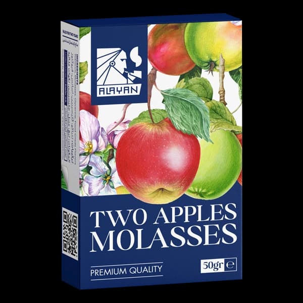 تنباکو قلیان الایان دوسیب Alayan two apples molasses hookah tobacco