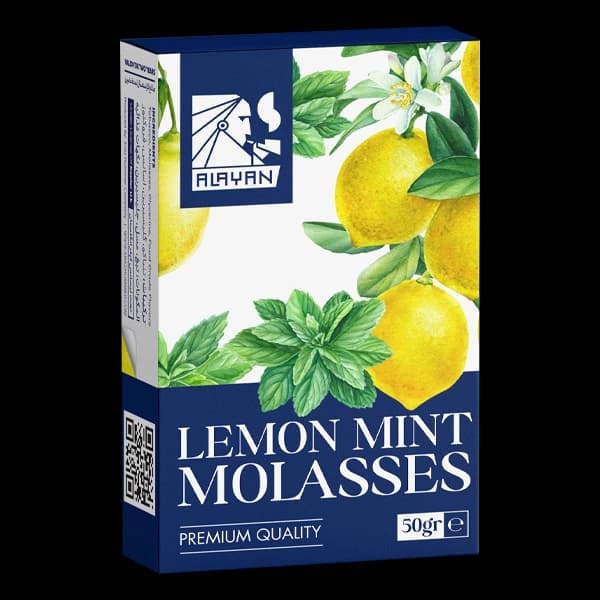 تنباکو قلیان الایان لیمو نعنا Alayan lemon mint molasses hookah tobacco