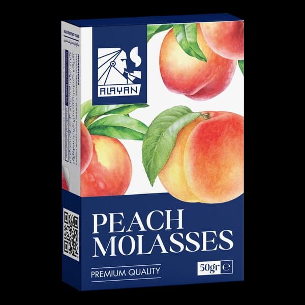تنباکو قلیان الایان هلو Alayan peach molasses hookah tobacco
