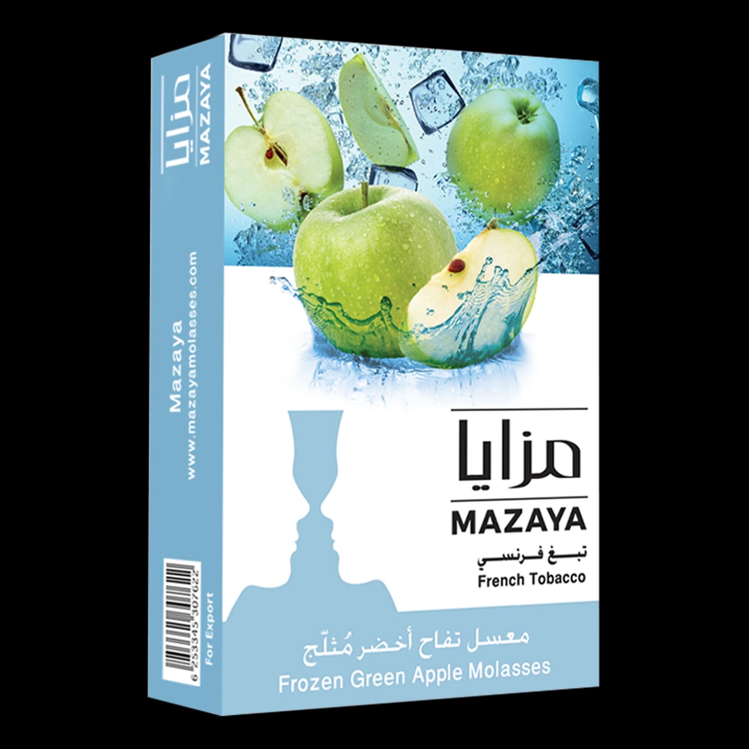 تنباکو قلیان مزایا سیب سبز یخ Mazaya Frozen Green Apple hookah tobacco