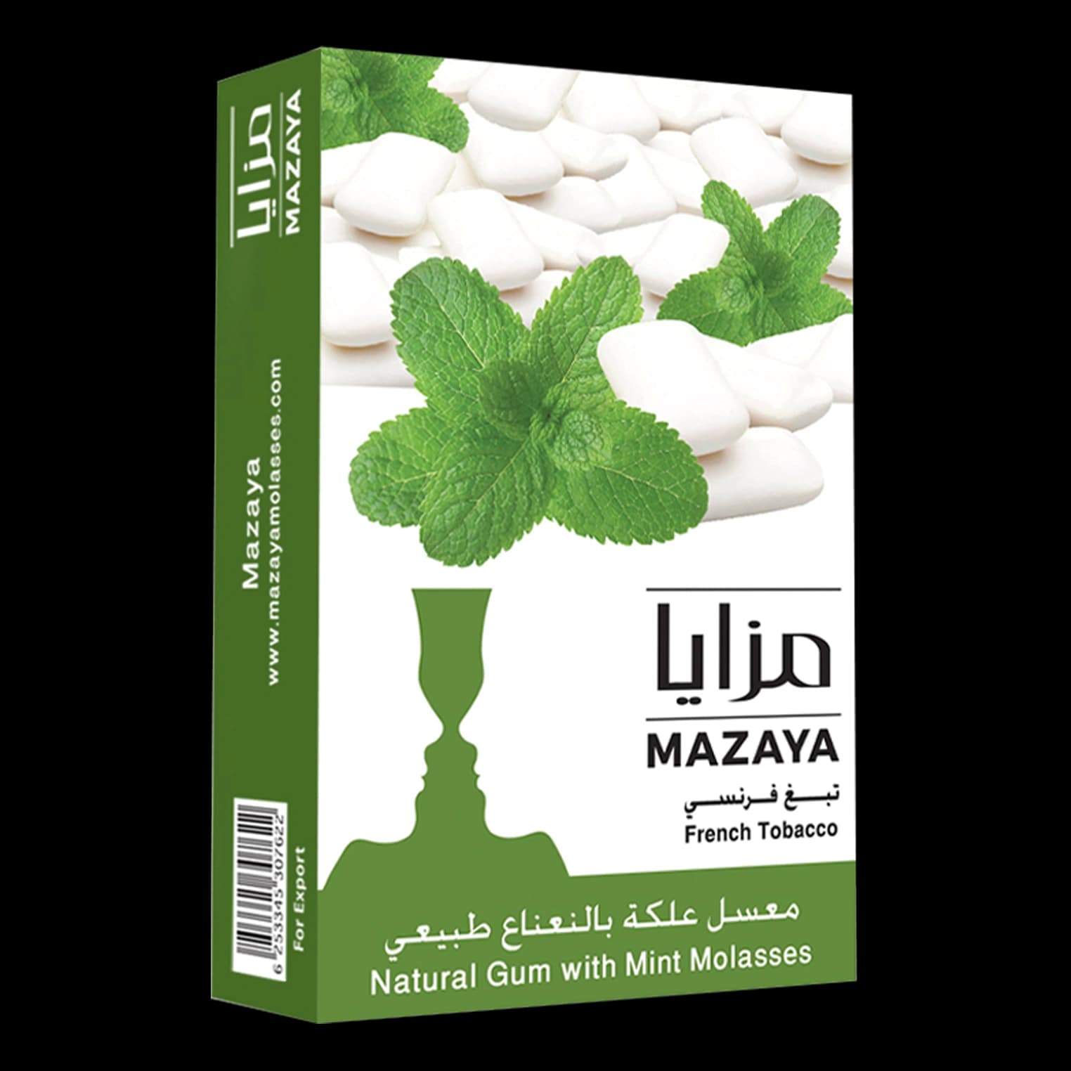تنباکو قلیان مزایا آدامس نعنا Mazaya Gum Mint hookah tobacco