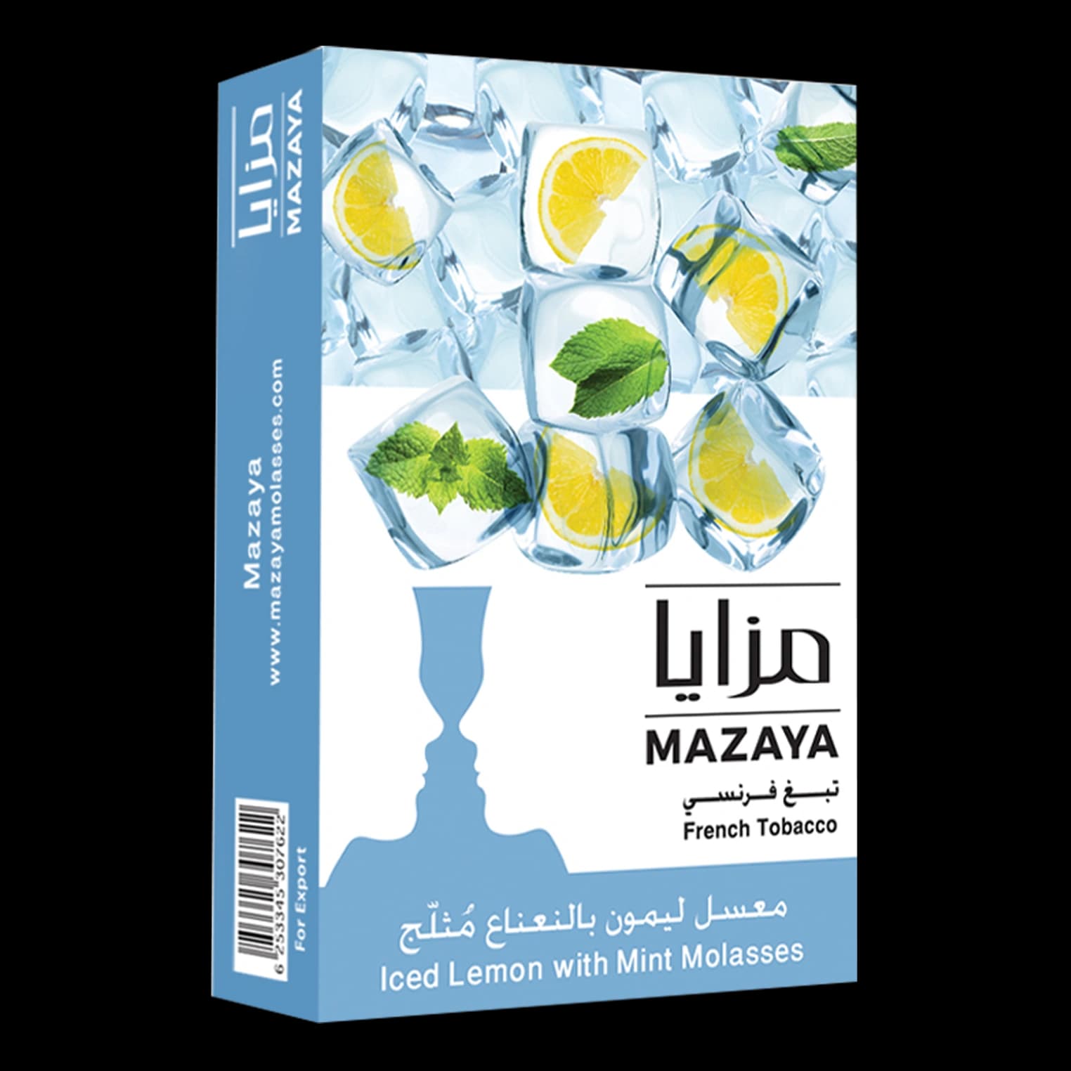 تنباکو قلیان مزایا لیمو نعنا یخ Mazaya iced lemon mint hookah tobacco