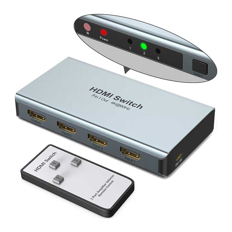 سوئیچ 1 به 3 HDMI کیفیت 4K برند WENTER