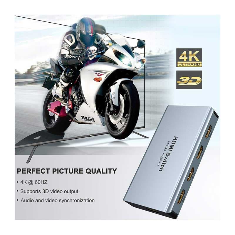 سوئیچ 1 به 3 HDMI کیفیت 4K برند WENTER — تصویر ۶