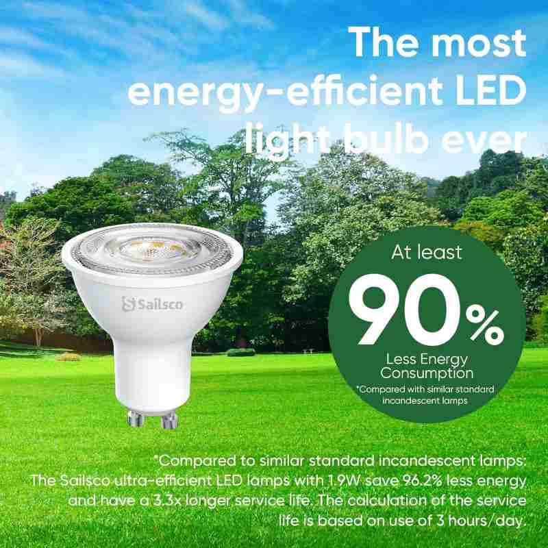 لامپ هالوژن LED برند sailsco بسته 12 عددی50 وات — تصویر ۳