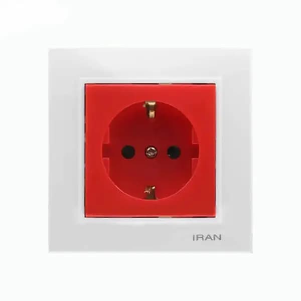 پریز برق ارت Ups برلیان اقتصادی سفید ایران الکتریک توکار