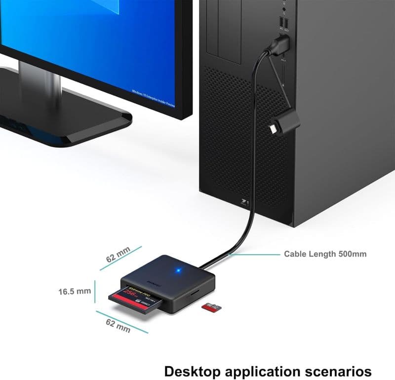 رم ریدر چندکاره BENFEI مدل USB-C 4-in-1 با سرعت 104MB/sرم ریدر چندکاره — تصویر ۷