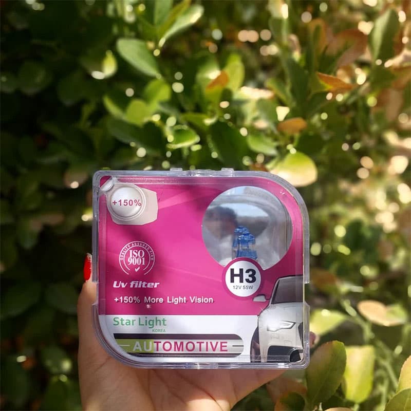 لامپ H3 پروژکتور سیلو استارلایت مجموعه 2 عددی کد 1420 — تصویر ۳