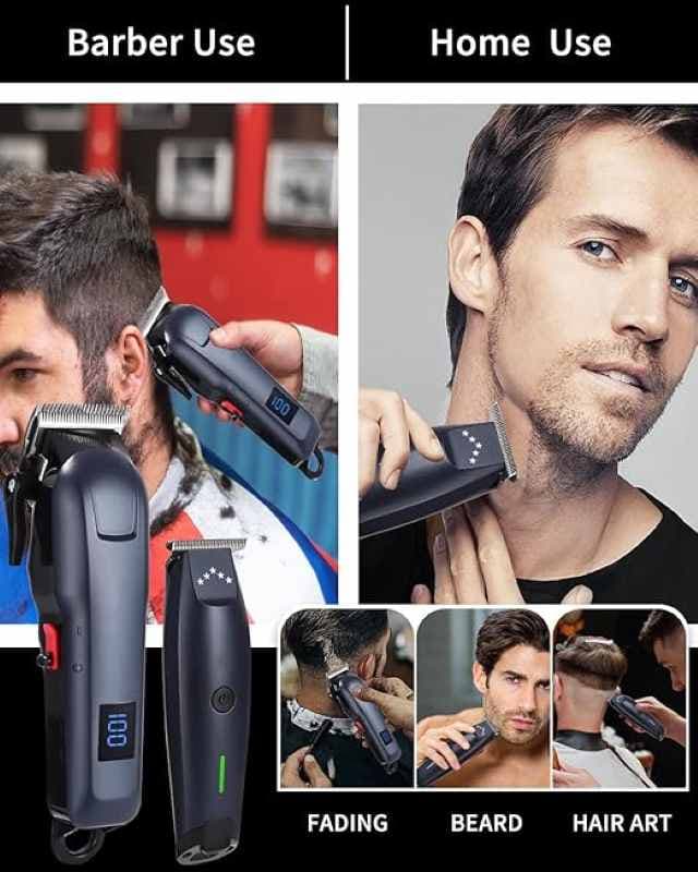 ست ماشین اصلاح شارژی موی حرفهای مردانه PRO fessional — تصویر ۶