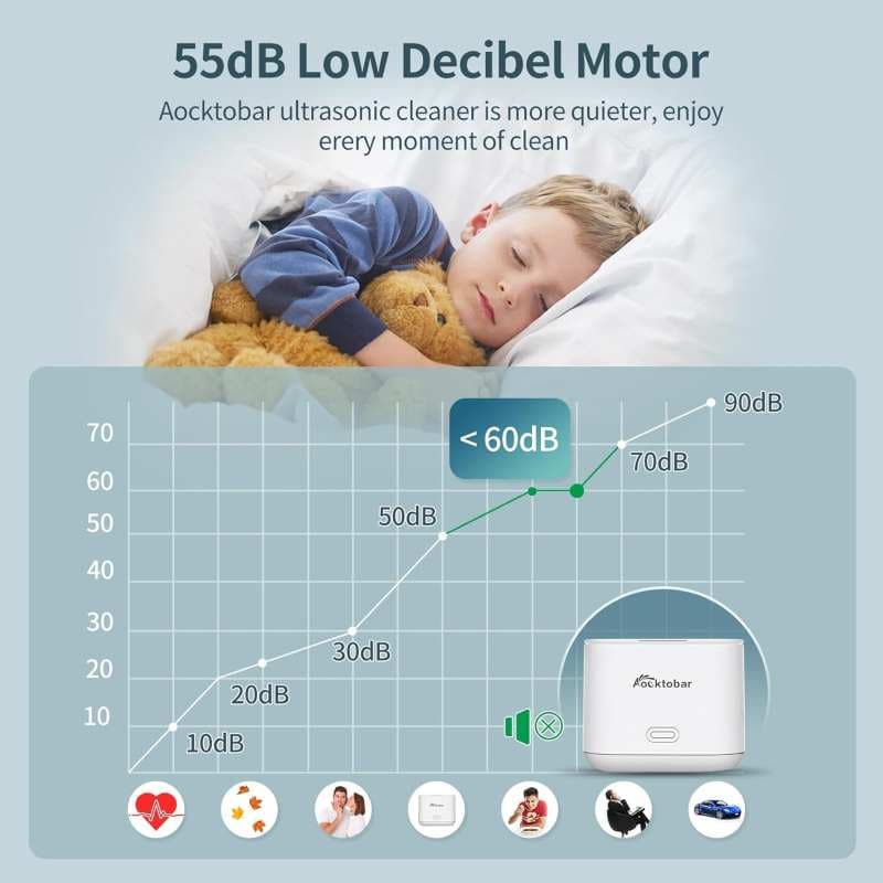 دستگاه تمیزکننده اولتراسونیک Aocktobar 30W مدل GT-X3 — تصویر ۳