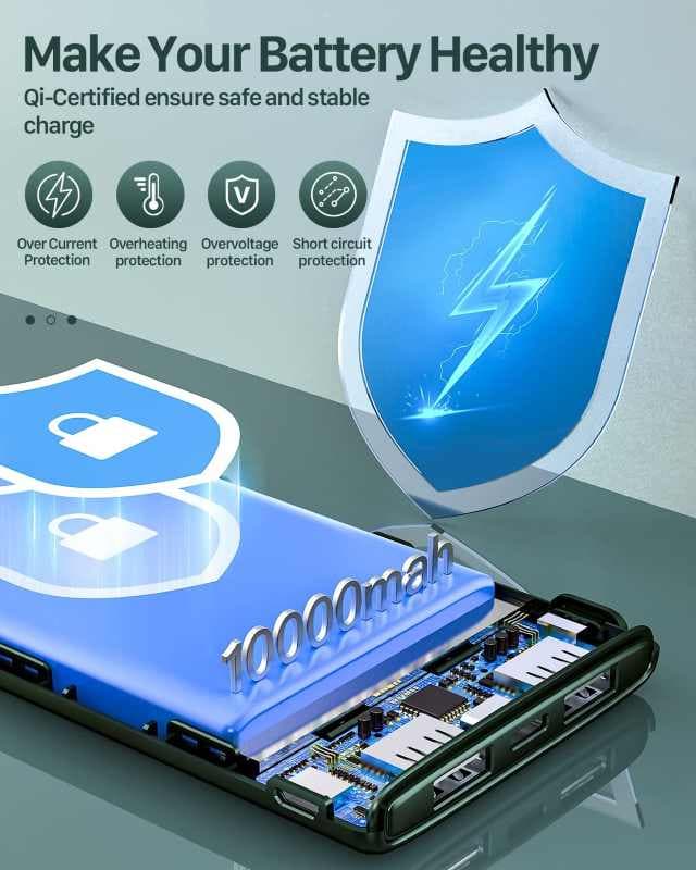 پاوربانک Coolreall با ظرفیت 10000میلیآمپر ساعت — تصویر ۳