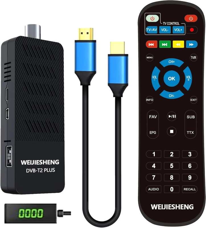 گیرنده دیجیتال تلویزیون 10 بیتی DVB-T2 برند WEIJIESHENG