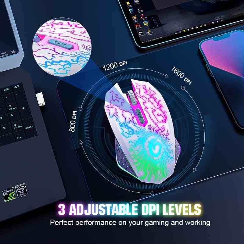 ماوس وایرلس گیمینگ VersionTECH مدل GM-03 — تصویر ۶