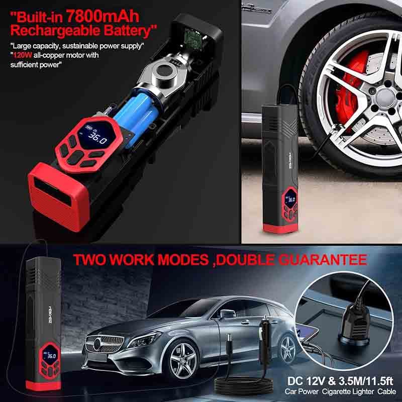 پمپ باد شارژی برند FEIKFEIZ FK701 — تصویر ۴