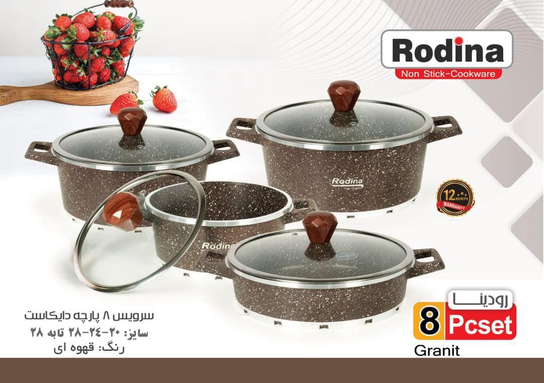 سرویس قابلمه 8 و 10 پارچه چدن — تصویر ۳