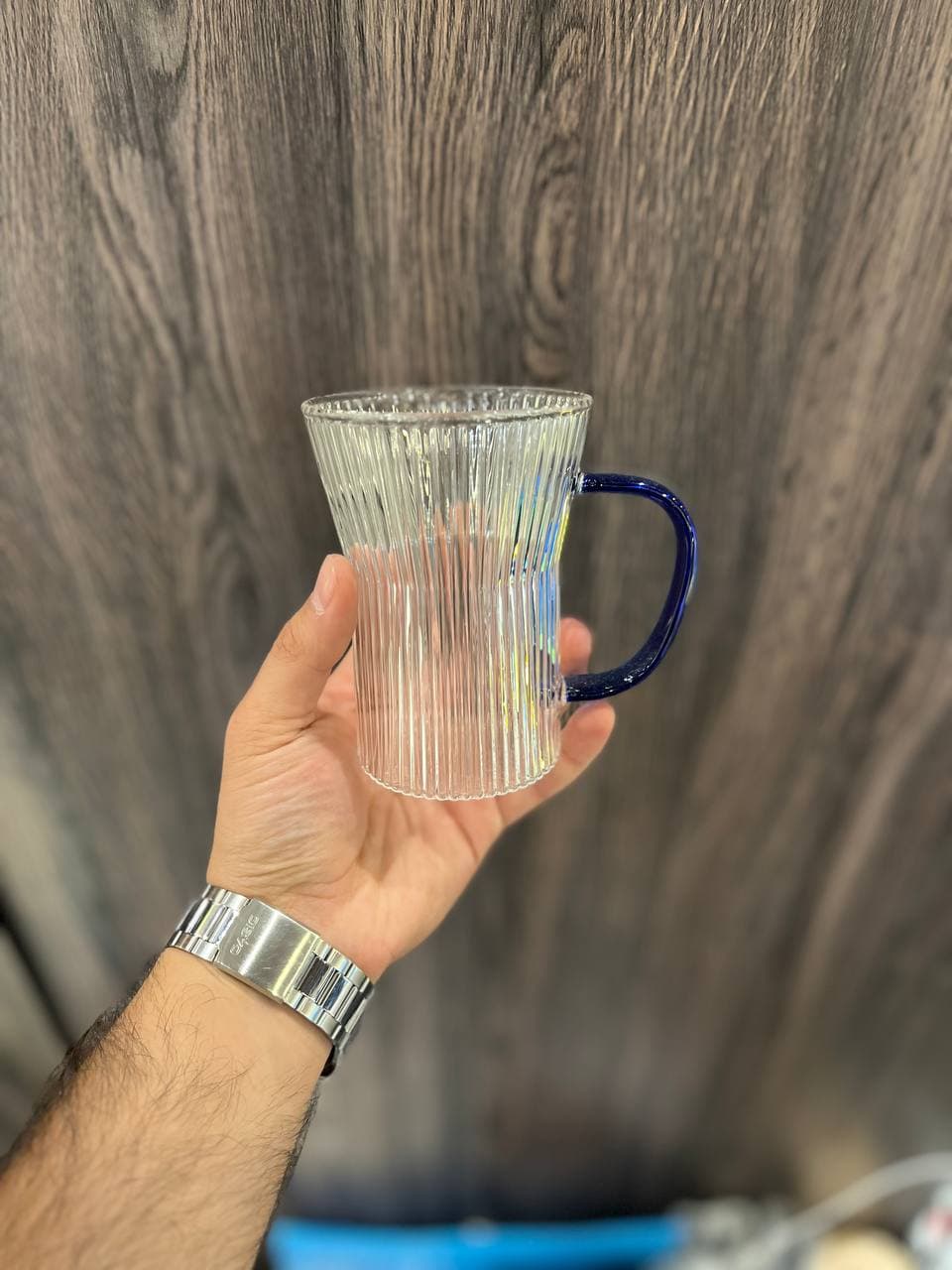 لیوان راه راه پیرکس وارداتی — تصویر ۲