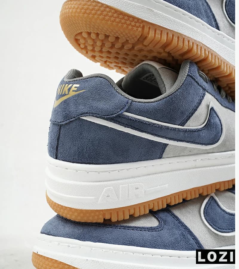 کفش کتانی مردانه و زنانه سفید آبی نایک NIKE AIR FORCE مدل 7767 — تصویر ۷