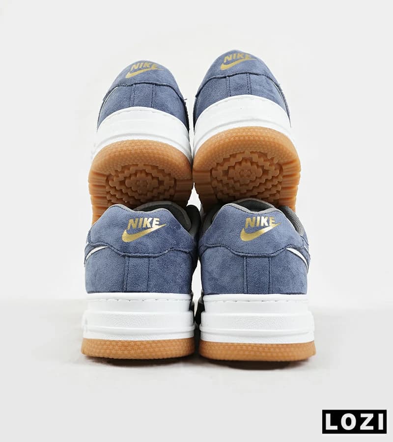 کفش کتانی مردانه و زنانه سفید آبی نایک NIKE AIR FORCE مدل 7767 — تصویر ۶