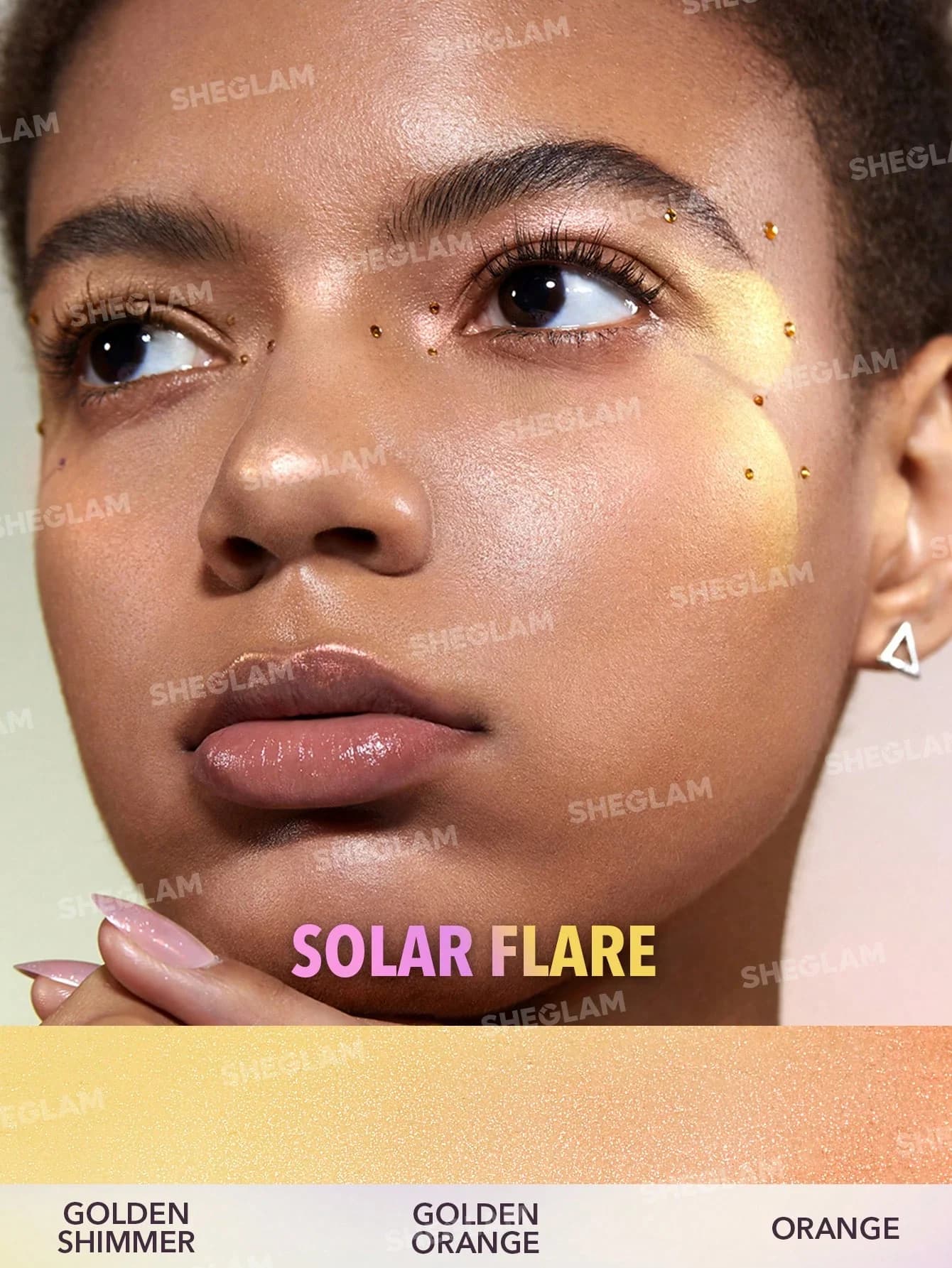 هایلایتر مایع کروم شیگلم رنگ Solar Flare — تصویر ۳
