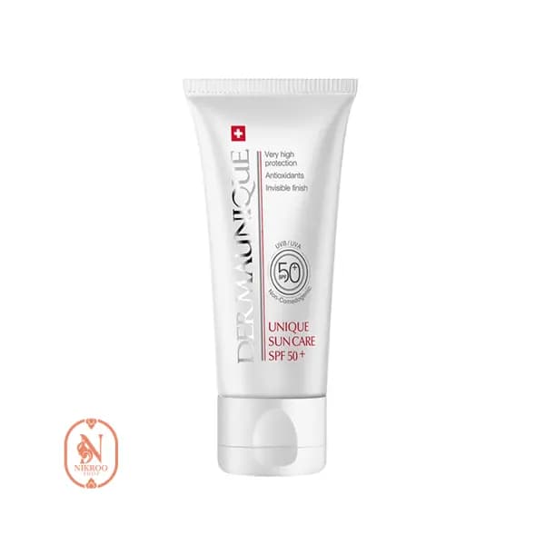 لوسیون ضدآفتاب بی رنگ درمایونیک SPF50 حجم 50 میل