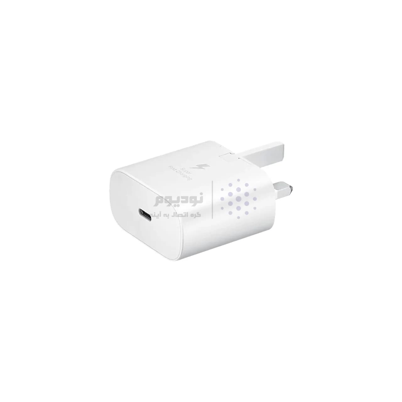 شارژر دیواری سه پین PD و فست تک پورت Samsung مدل EP-TA800 25W مجهز به فناوری NFC – اصلی – سفید – DST (گارانتی 12 ماهه DST) — تصویر ۴