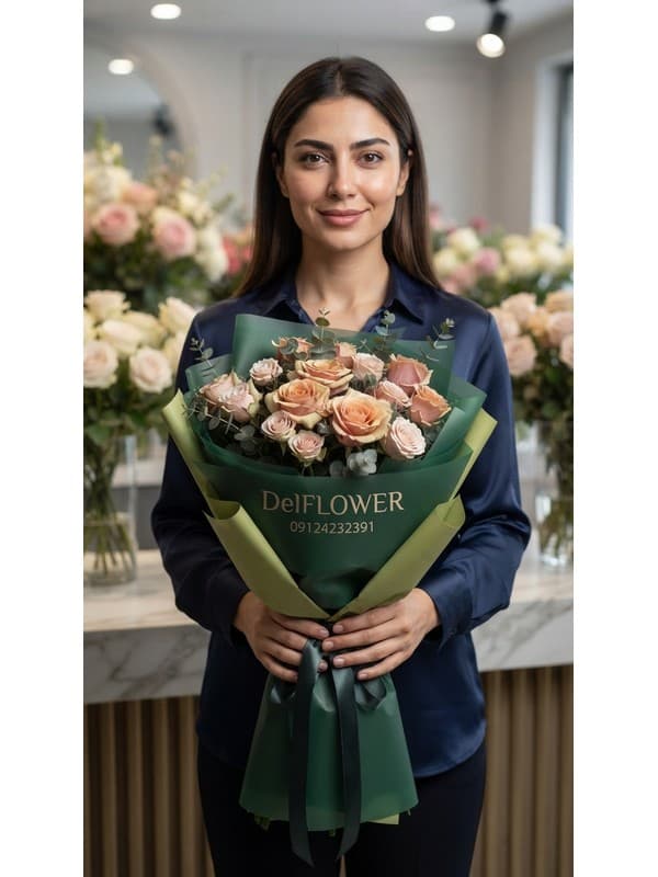 باکس گل داوودی سفید برای هدیه رسمی