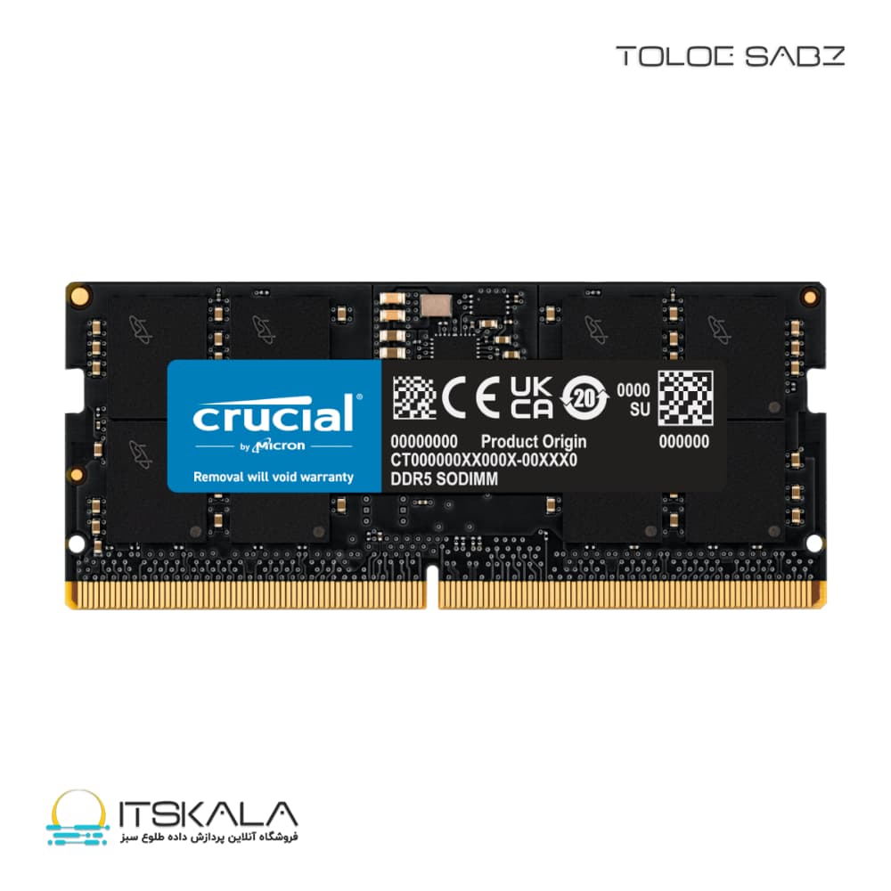 رم لپ‌تاپ کورشیال مدل Crucial 16GB DDR5-4800