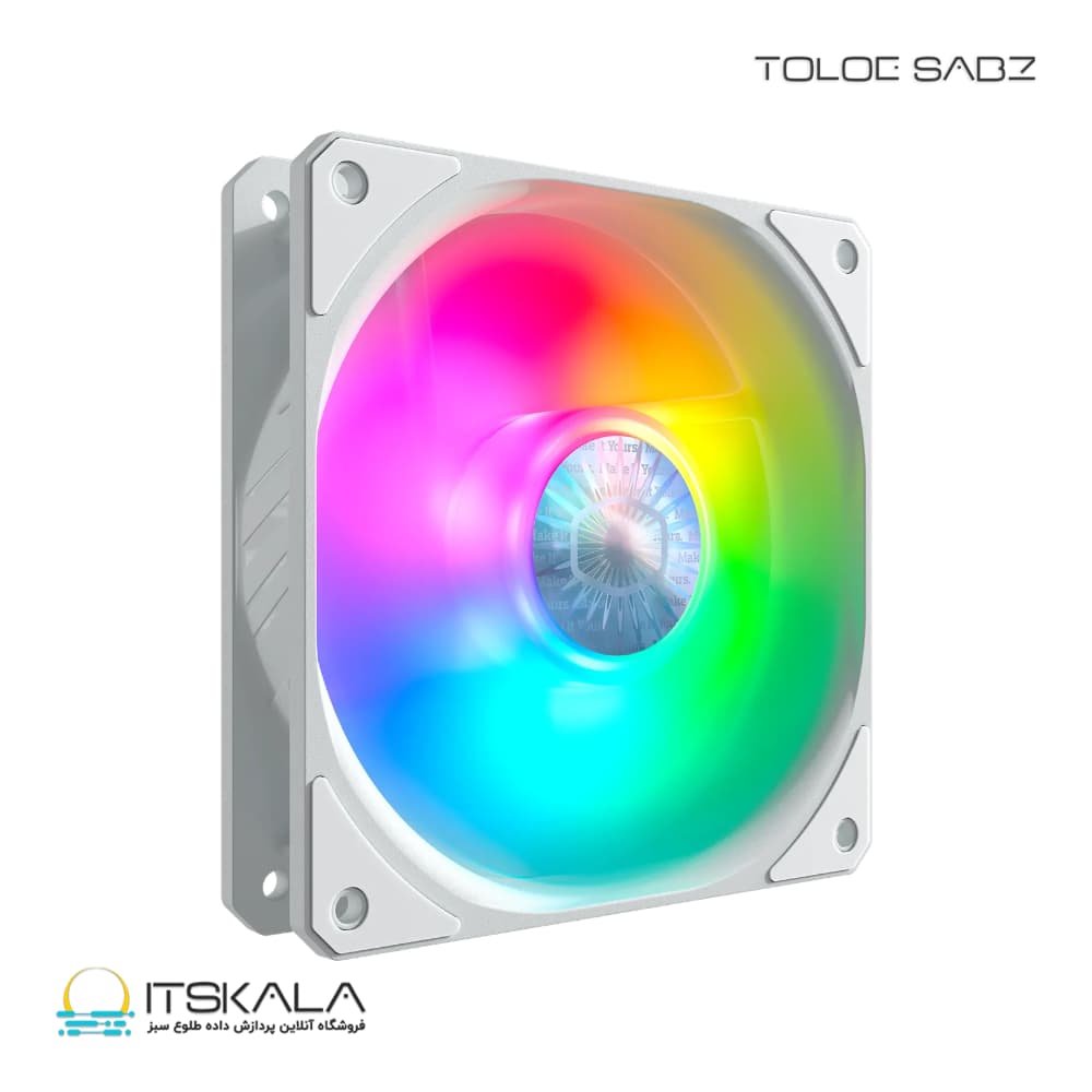 فن کیس Cooler Master مدل SICKLEFLOW 120 ARGB White — تصویر ۲