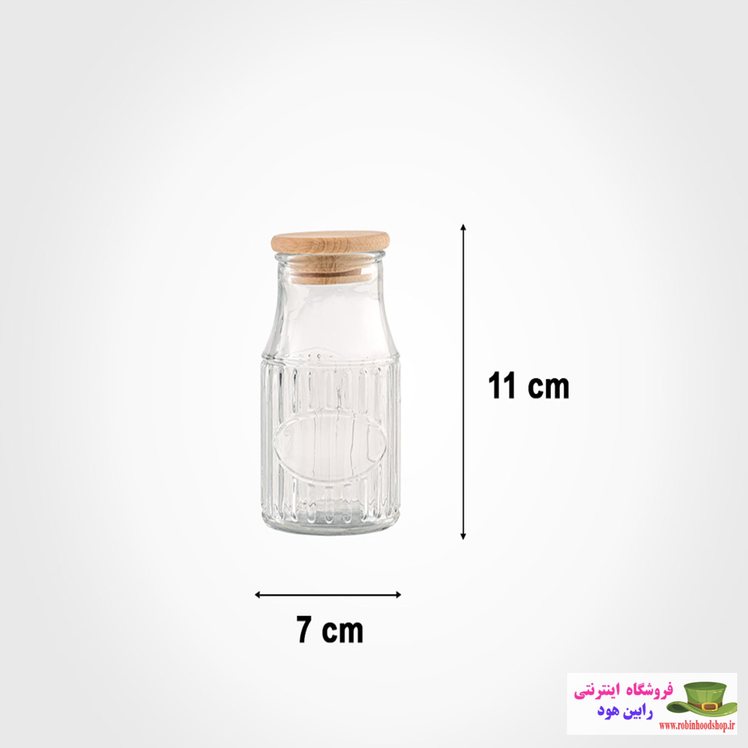 جا ادویه با درب چوبی 230 میلی لیتر — تصویر ۲