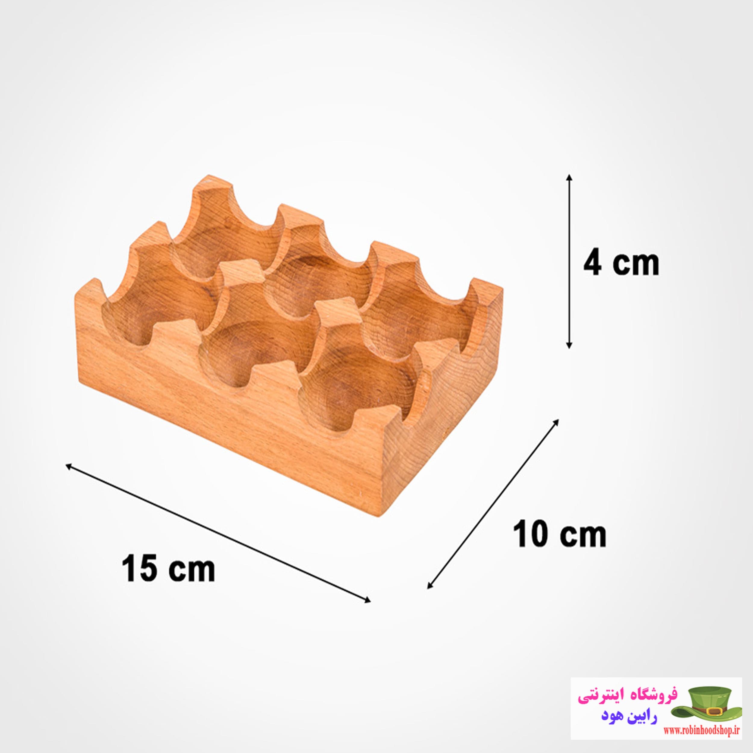 جا تخم مرغی چوبی — تصویر ۳
