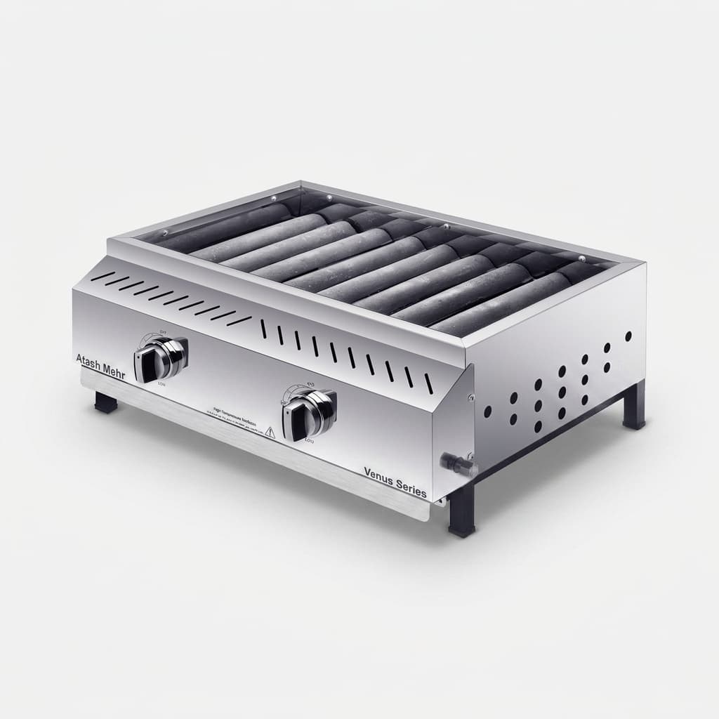 کباب پز گازی آتش مهر مدل steel55
